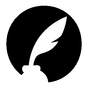 Quill Pen Circle Logo