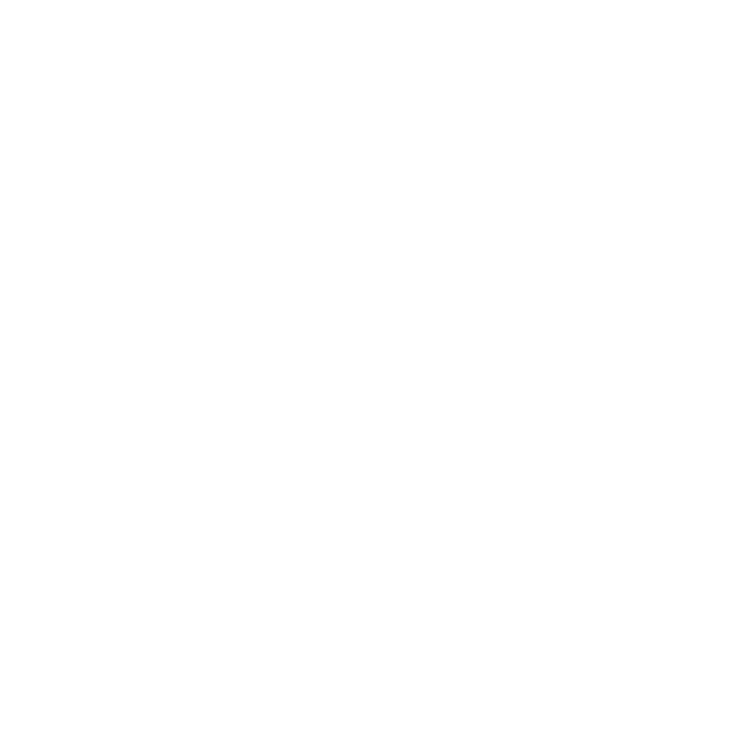 Quill Pen Circle Logo #ffffff