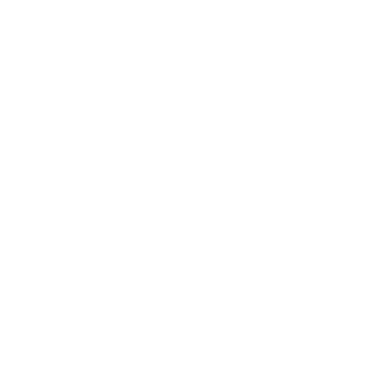 Quill Pen Circle Logo #ffffff