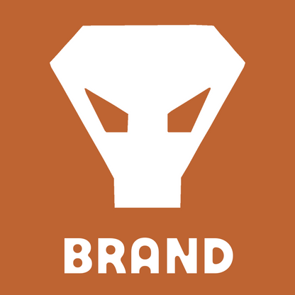 Brutalist Alien Face Logo preview