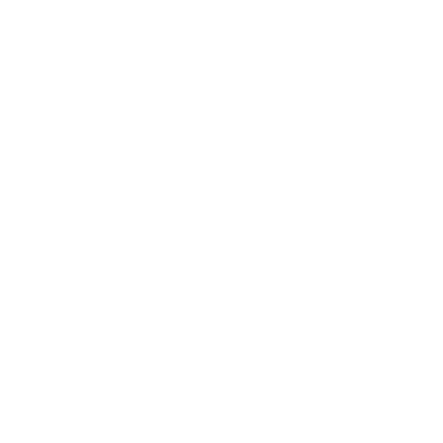Brutalist Alien Face Logo #ffffff