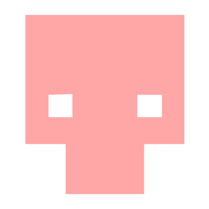 Pixel Skull Alien Logo #ffa6a6