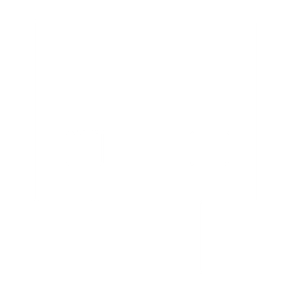 Pixel Skull Alien Logo #ffffff