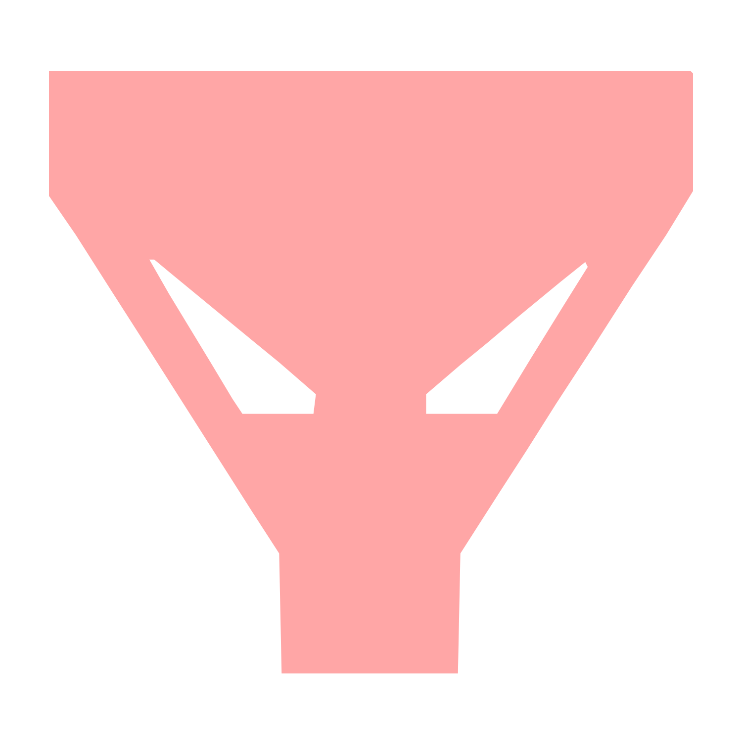 Funnel Filter Brutalist Logo #ffa6a6