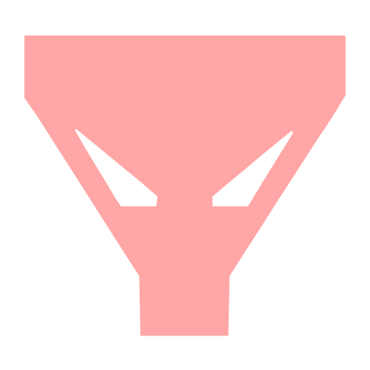Funnel Filter Brutalist Logo #ffa6a6