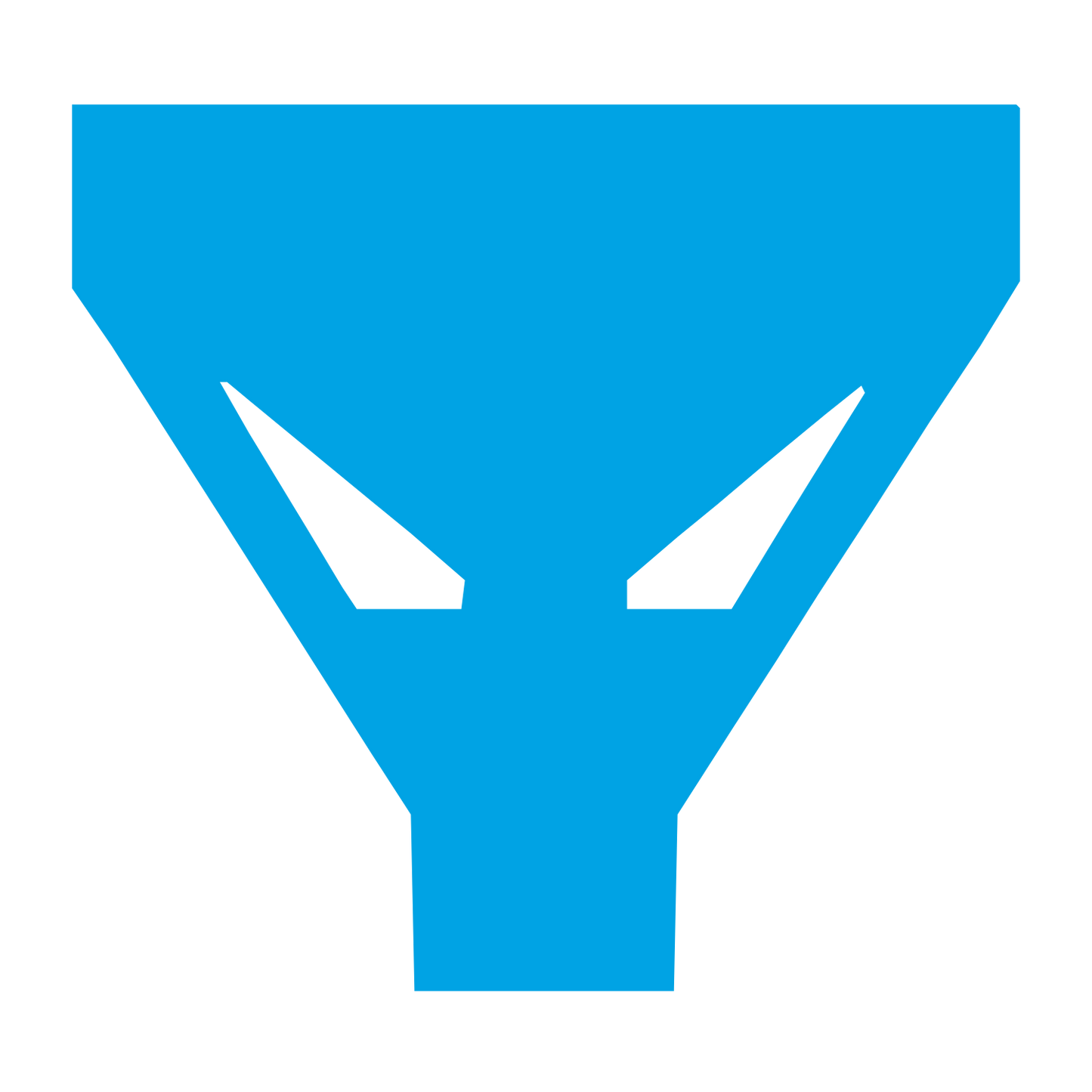 Funnel Filter Brutalist Logo #00a3e4