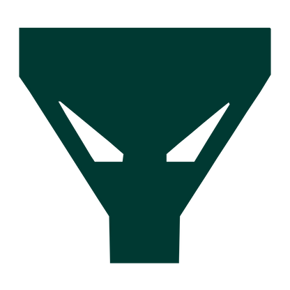 Funnel Filter Brutalist Logo #003932