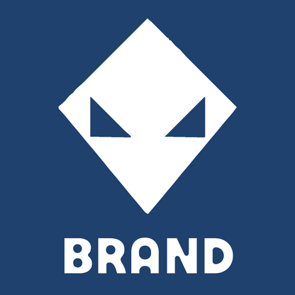 Brutalist Alien Face Logo preview
