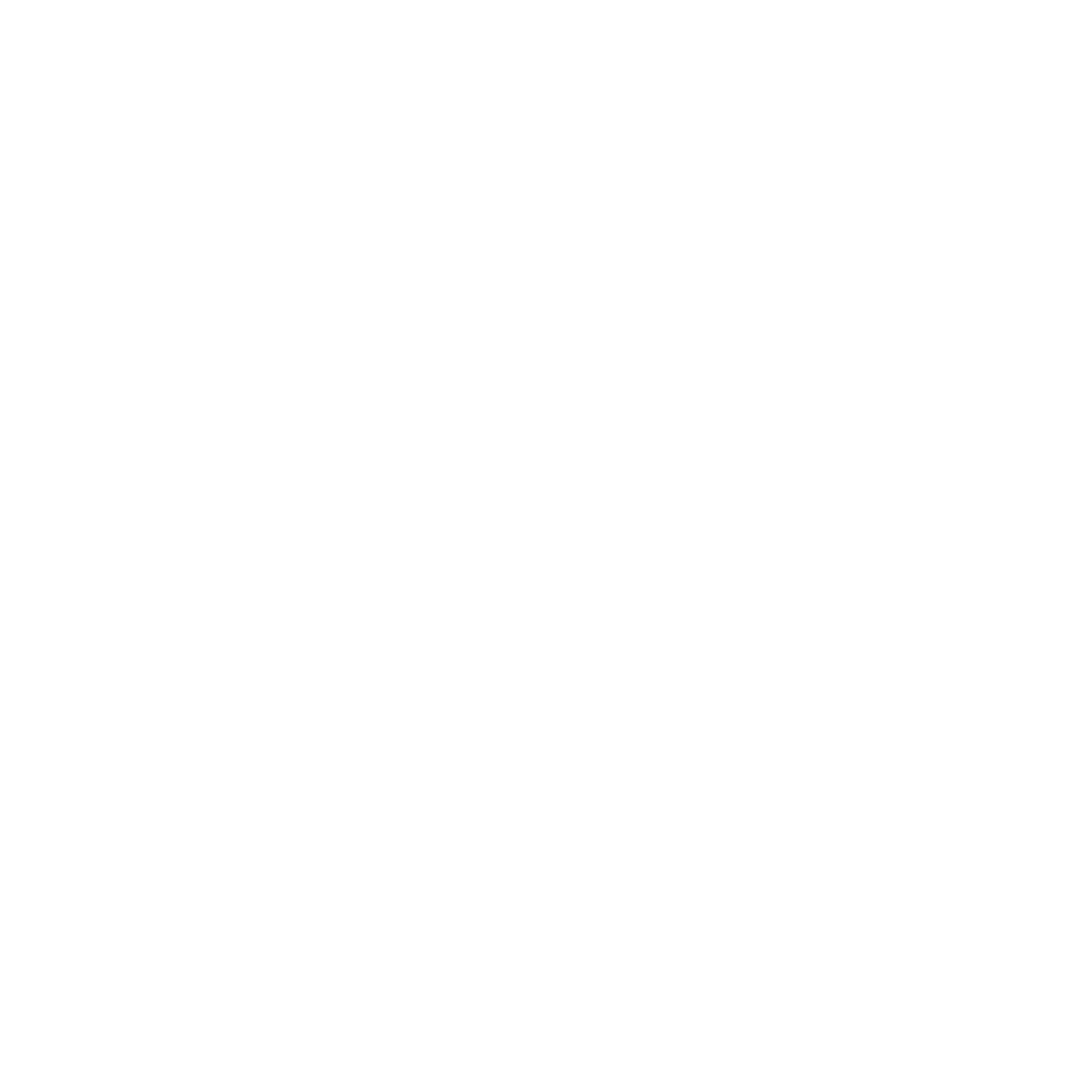 Brutalist Alien Face Logo #ffffff