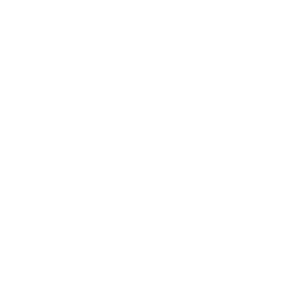 Brutalist Alien Face Logo #ffffff