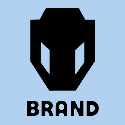 Brutalist Alien Mask Logo preview