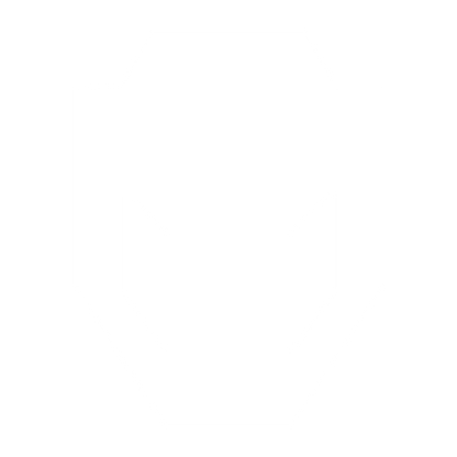 Brutalist Alien Mask Logo #ffffff