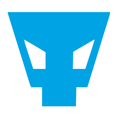 Brutalist Alien Mask Logo #00a3e4