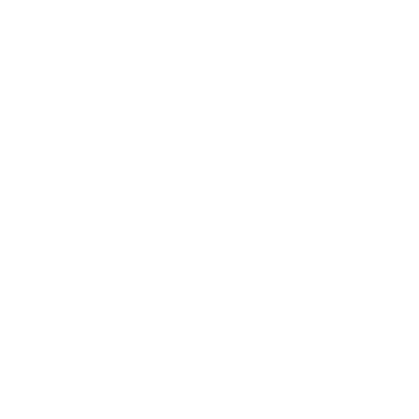 Brutalist Alien Mask Logo #ffffff