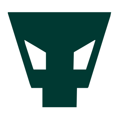 Brutalist Alien Mask Logo #003932