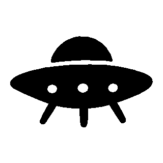 UFO Flying Saucer Logo