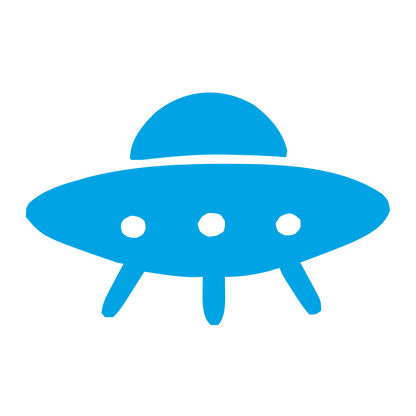 UFO Flying Saucer Logo #00a3e4