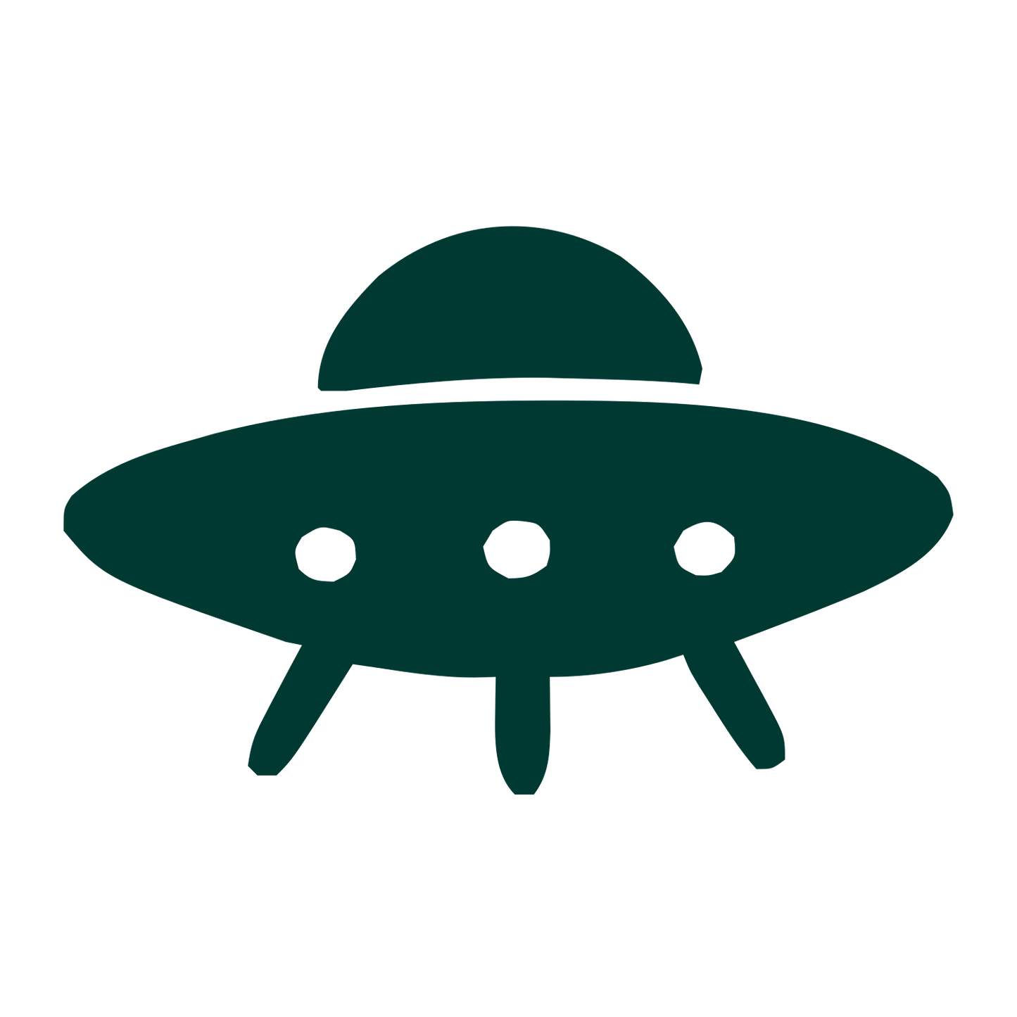 UFO Flying Saucer Logo #003932