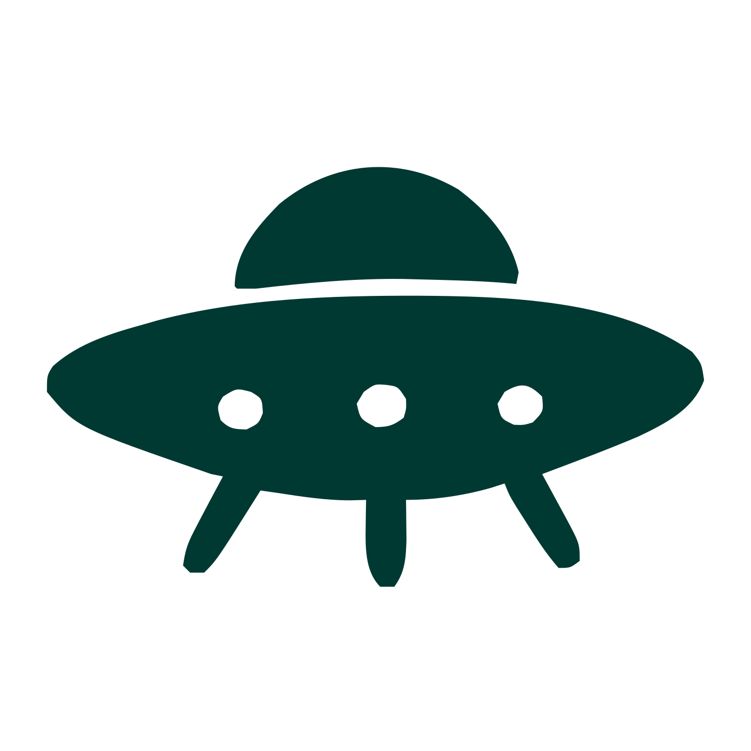 UFO Flying Saucer Logo #003932
