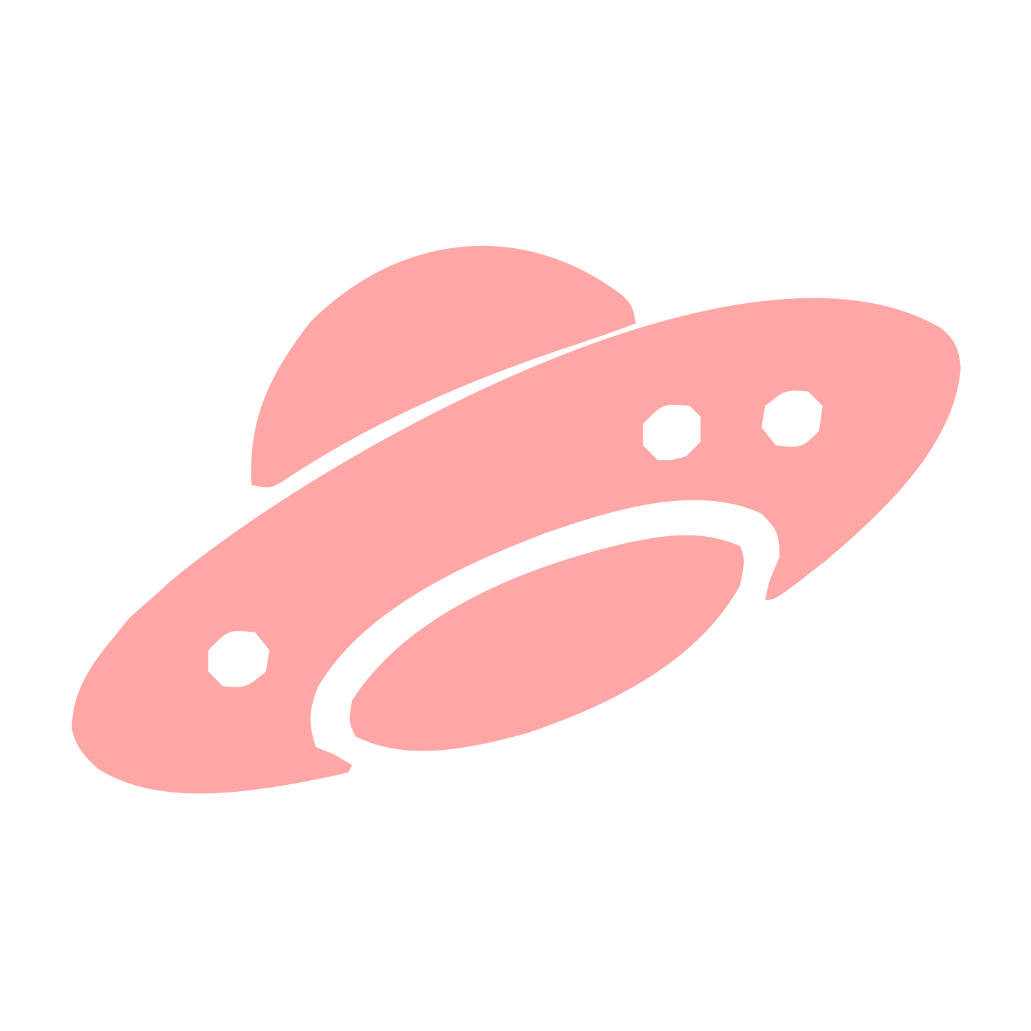 Flying Saucer UFO Logo #ffa6a6