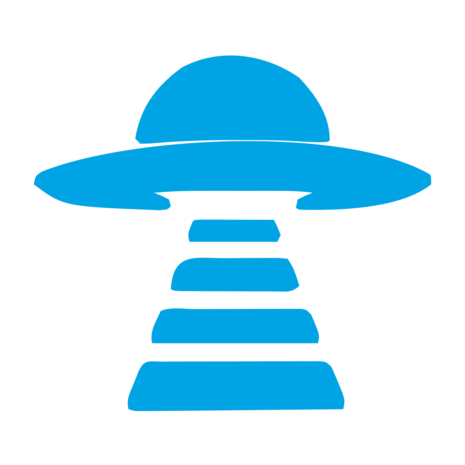 UFO Beam Logo #00a3e4