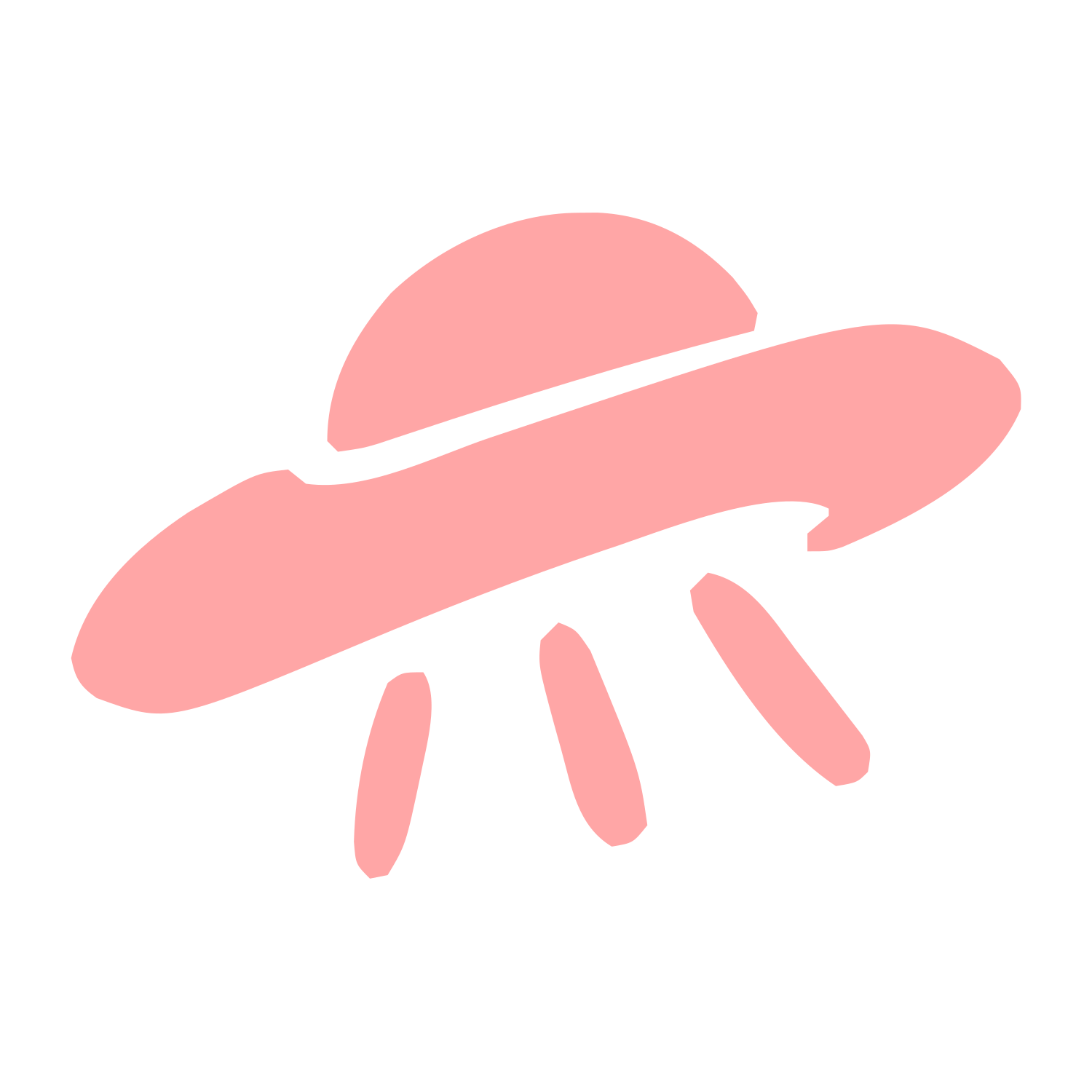 Hand-Drawn UFO Logo #ffa6a6