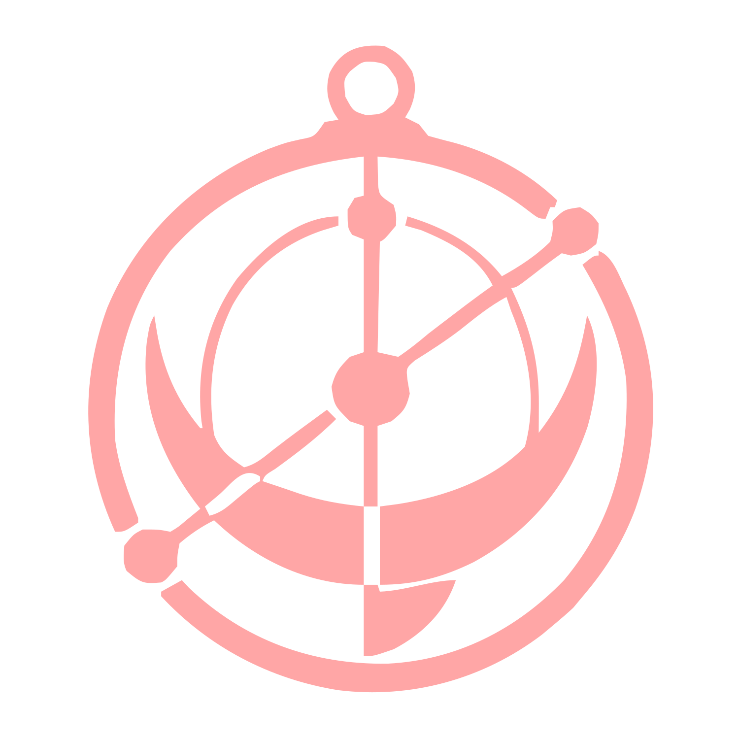Astrolabe Compass Circle Logo #ffa6a6