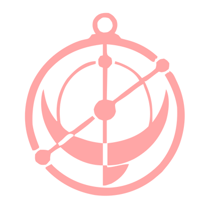 Astrolabe Compass Circle Logo #ffa6a6