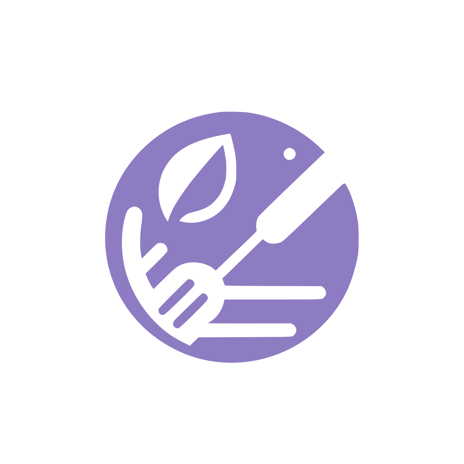 Eco-Friendly Food Farming Logo #8E7CC3