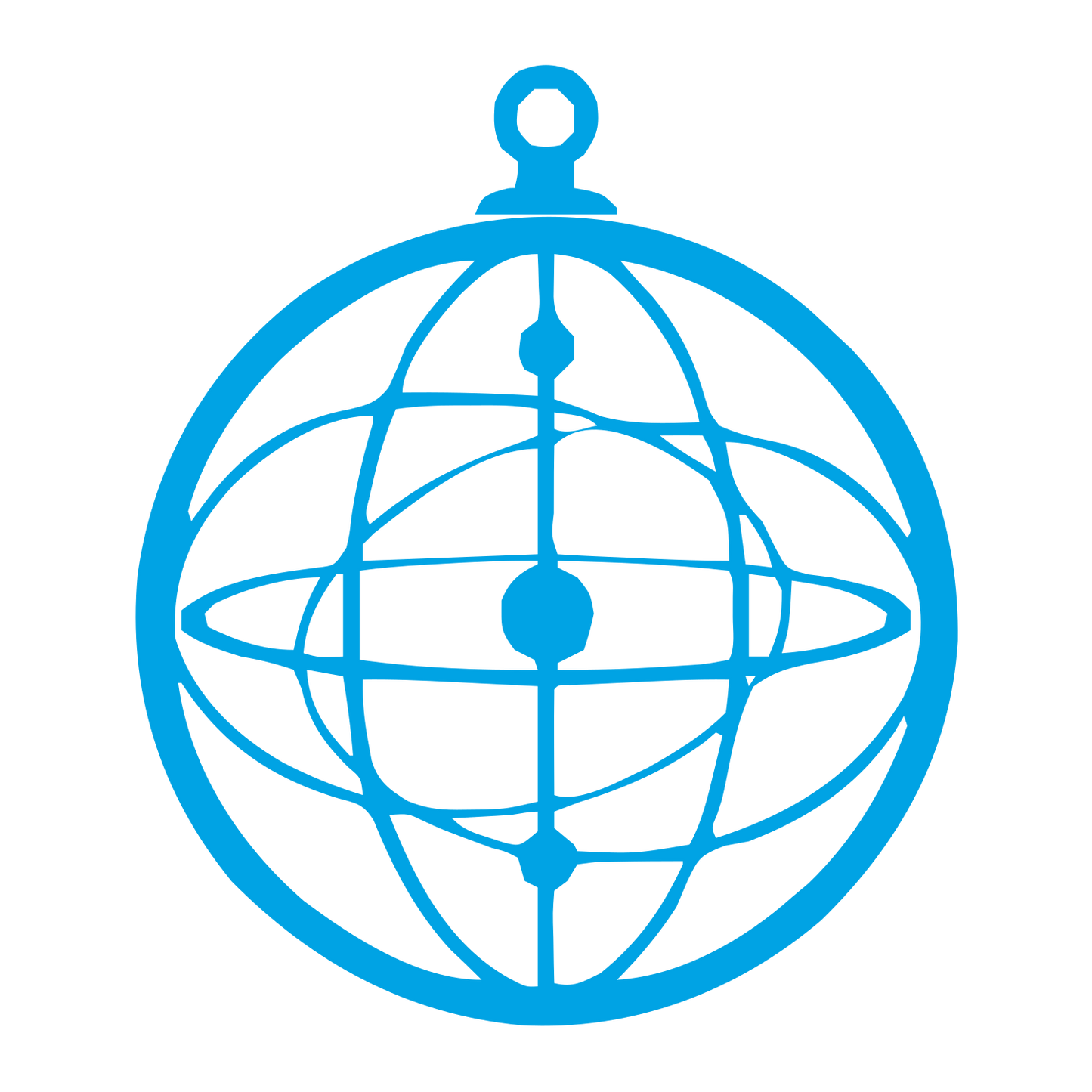 Armillary Sphere Astrolabe Logo #00a3e4