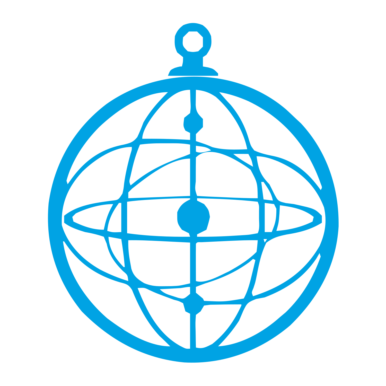 Armillary Sphere Astrolabe Logo #00a3e4