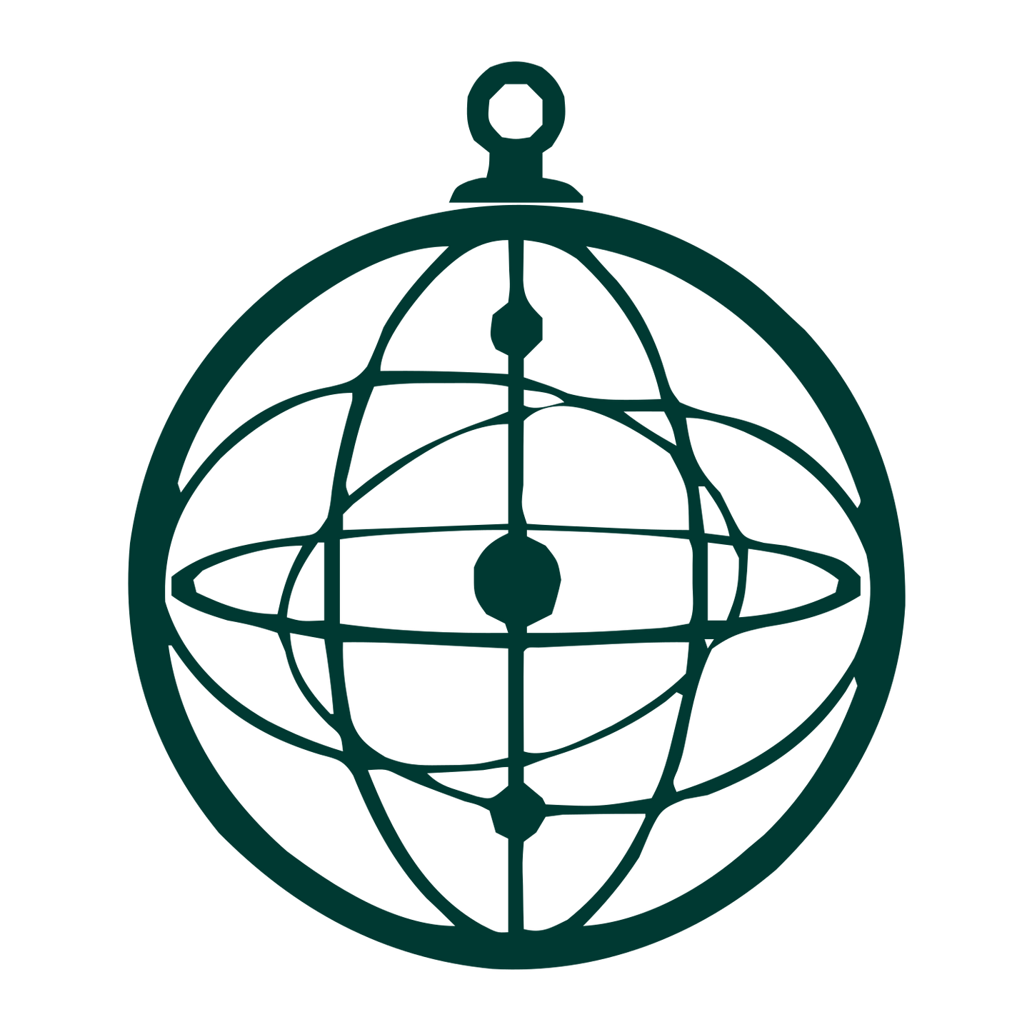 Armillary Sphere Astrolabe Logo #003932