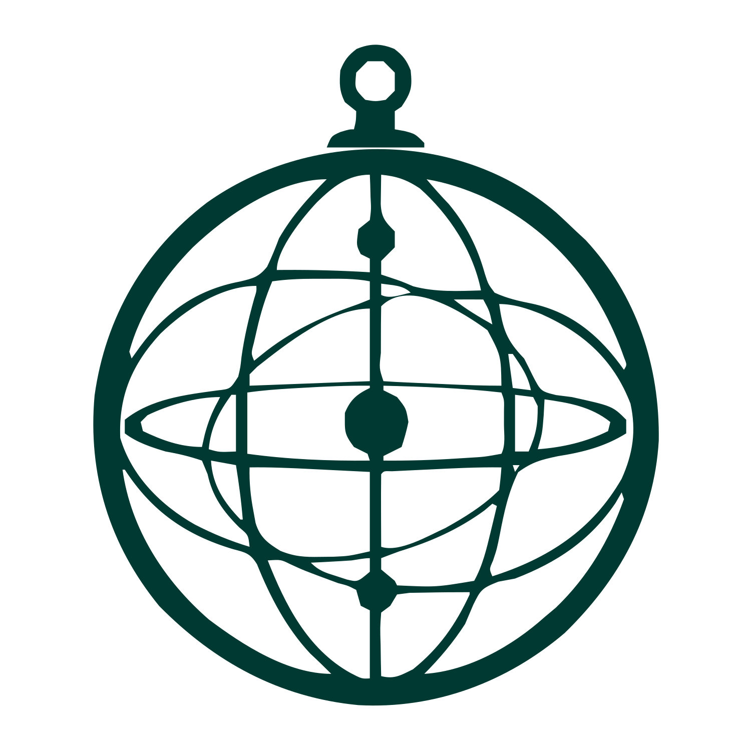Armillary Sphere Astrolabe Logo #003932