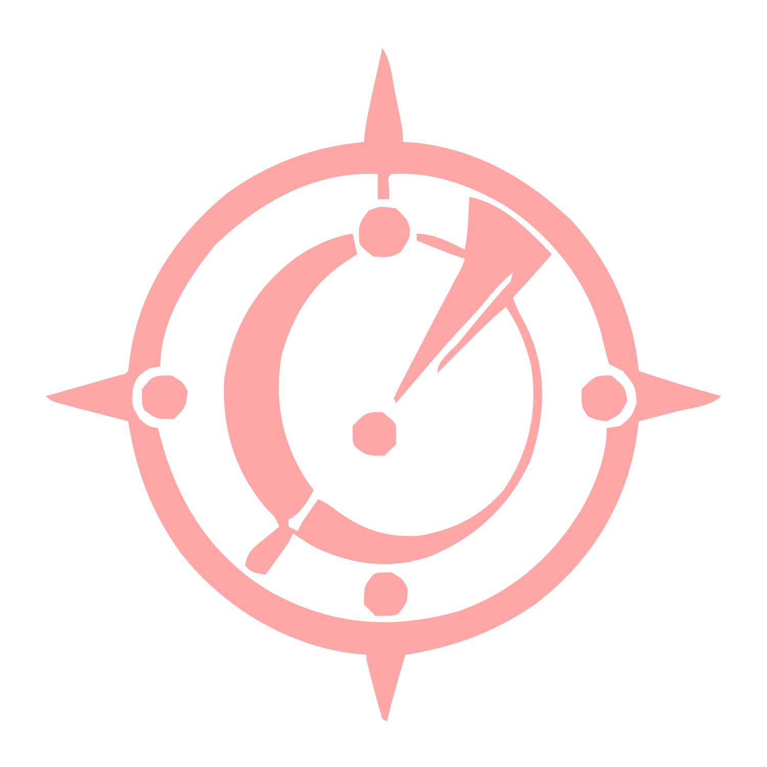Astrolabe Compass Rose Logo #ffa6a6