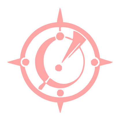 Astrolabe Compass Rose Logo #ffa6a6
