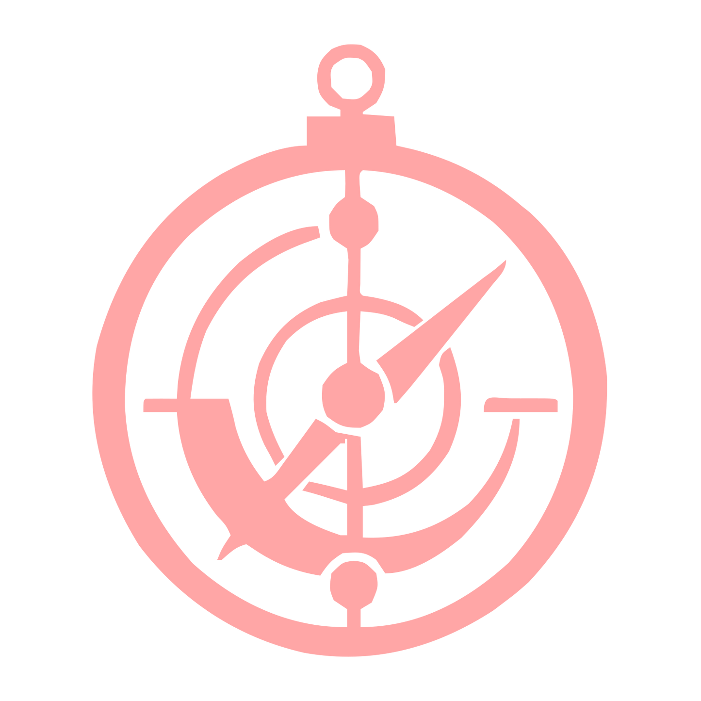 Astrolabe Compass Navigation Logo #ffa6a6