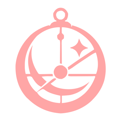 Astrolabe Compass Clock Logo #ffa6a6