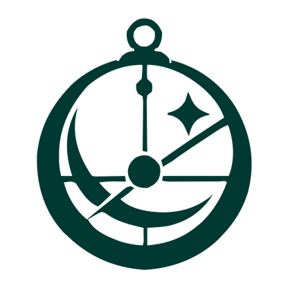 Astrolabe Compass Clock Logo #003932