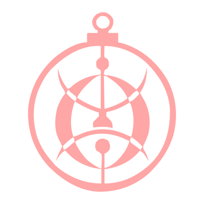 Astrolabe Eye Circle Logo #ffa6a6