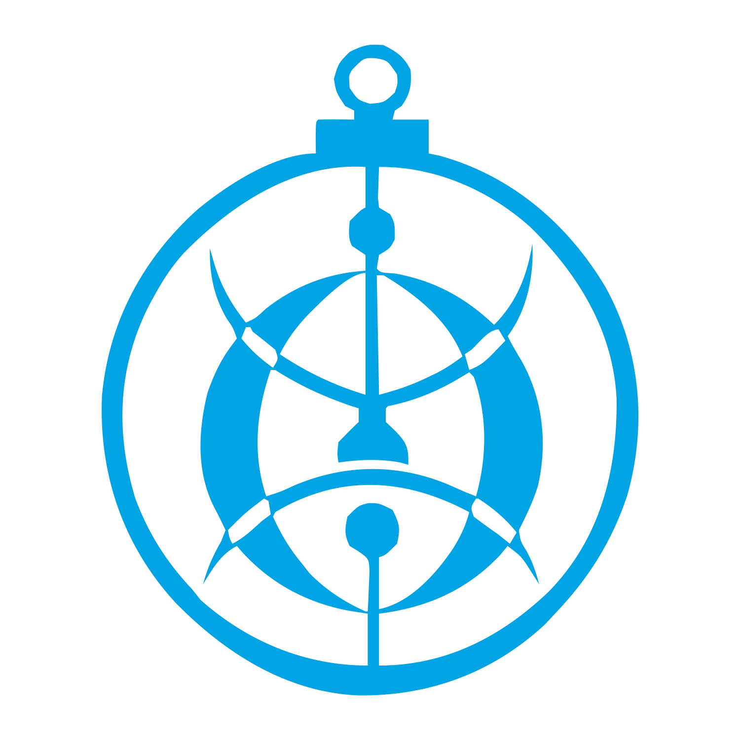 Astrolabe Eye Circle Logo #00a3e4