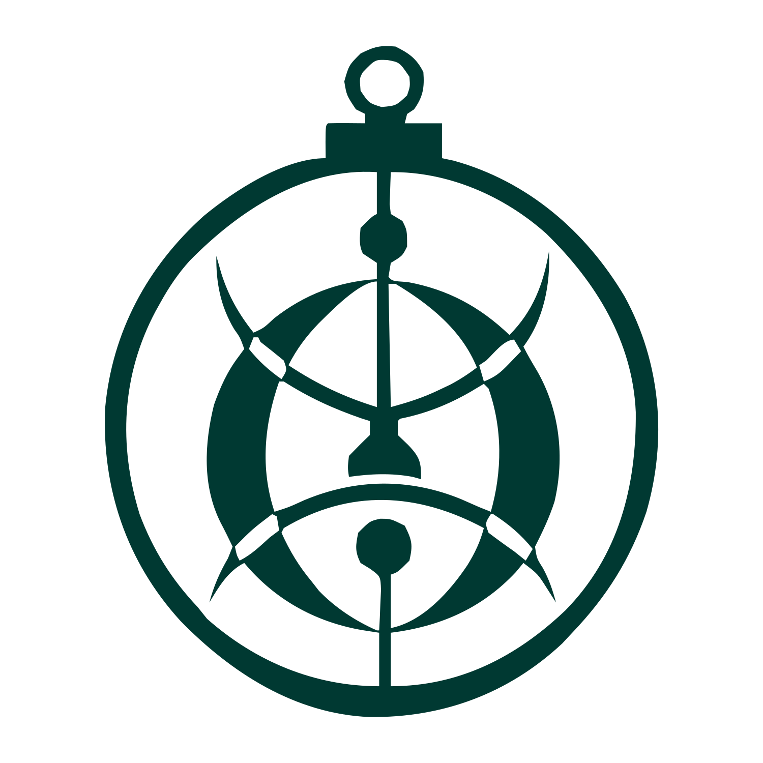 Astrolabe Eye Circle Logo #003932
