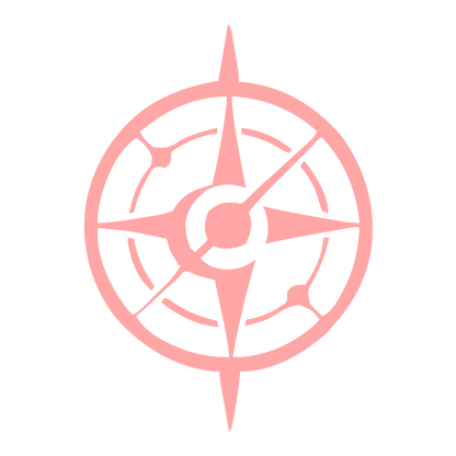 Compass Rose Astrolabe Logo #ffa6a6