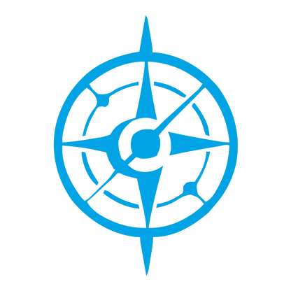 Compass Rose Astrolabe Logo #00a3e4