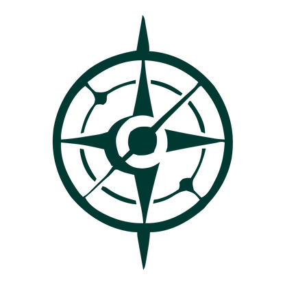 Compass Rose Astrolabe Logo #003932