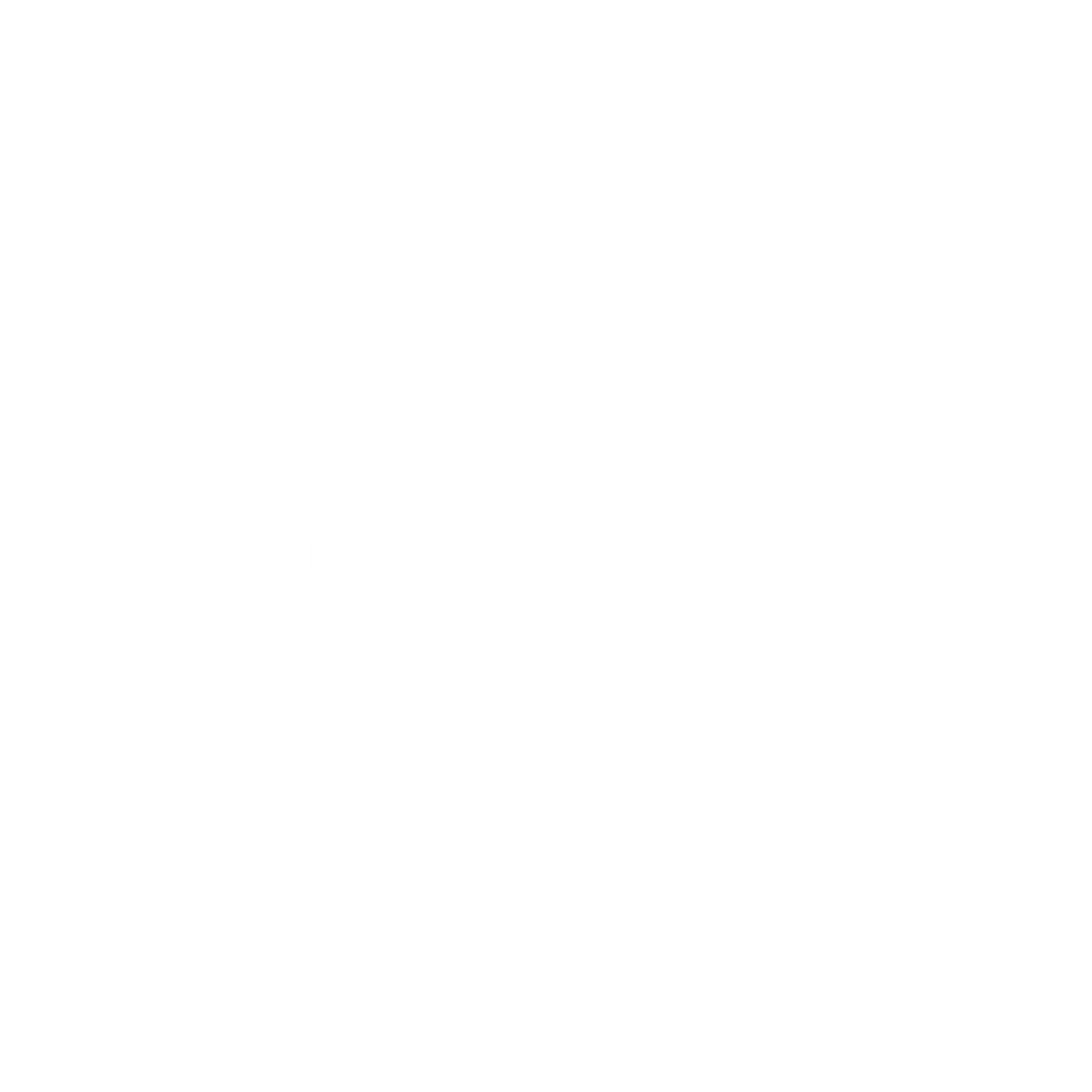 Monoline Cow Head Logo #ffffff