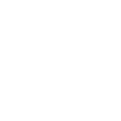 Monoline Cow Logo #ffffff