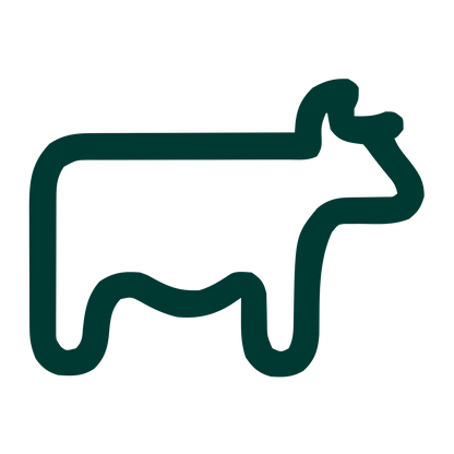 Monoline Cow Logo #003932