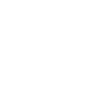Monoline Cow Logo #ffffff