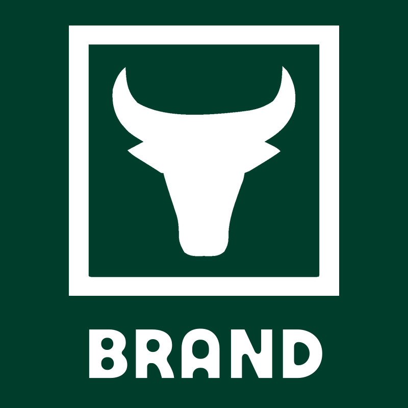 Bull Skull Negative Space Logo preview