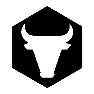Bull Head Hexagon Logo